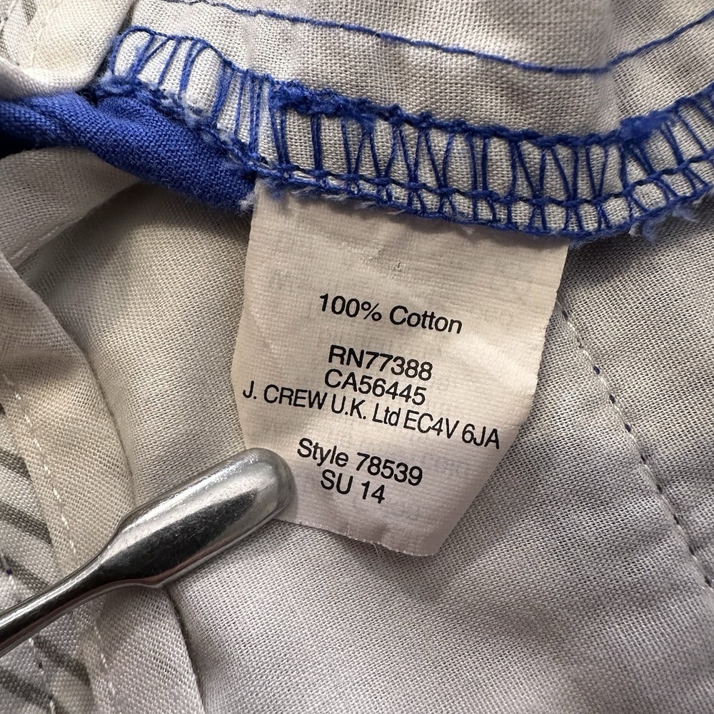 J Crew Shorts Womens 0 28x6.5 Broken In Chino Casual Blue Cotton 6.5" - Picture 4 of 6